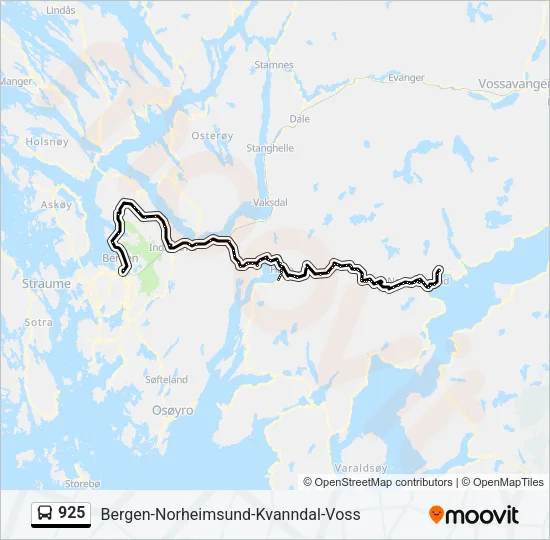 925 Bus Line Map