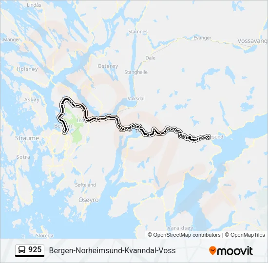 925 Bus Line Map