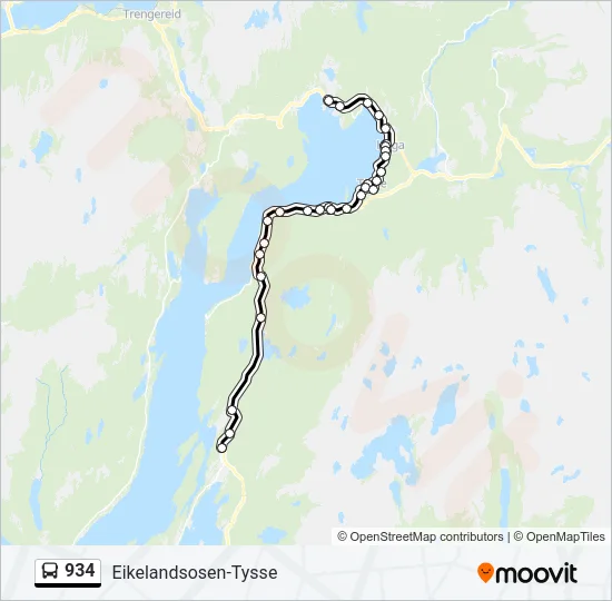 934 Bus Line Map
