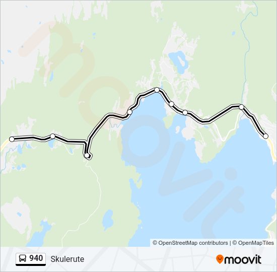 940 Bus Line Map