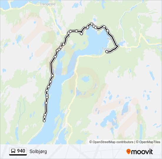 940 Bus Line Map