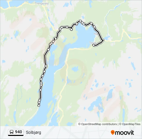 940 Bus Line Map