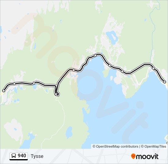 940 Bus Line Map
