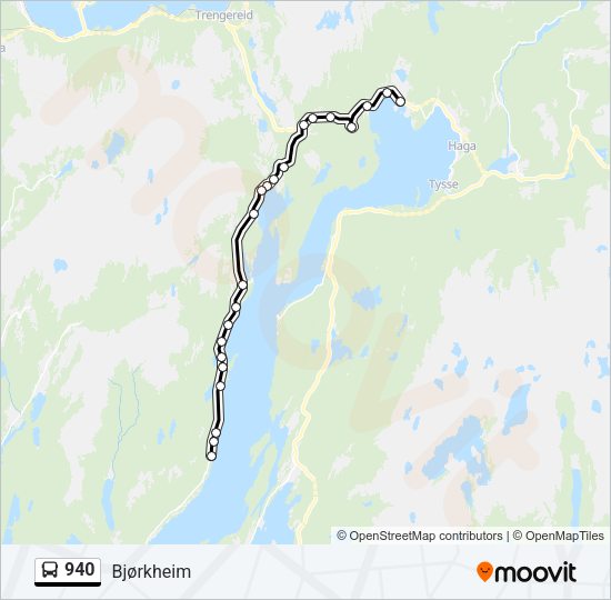 940 Bus Line Map