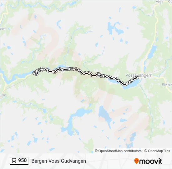 950 Bus Line Map