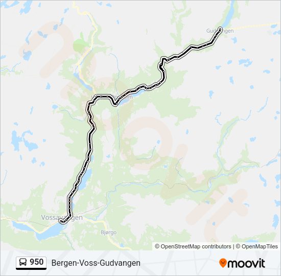 950 Bus Line Map