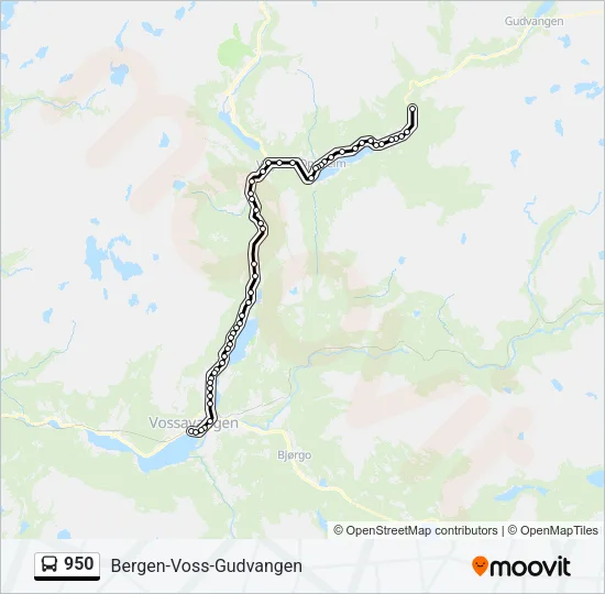 950 Bus Line Map