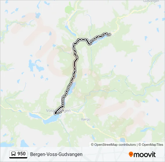 950 Bus Line Map
