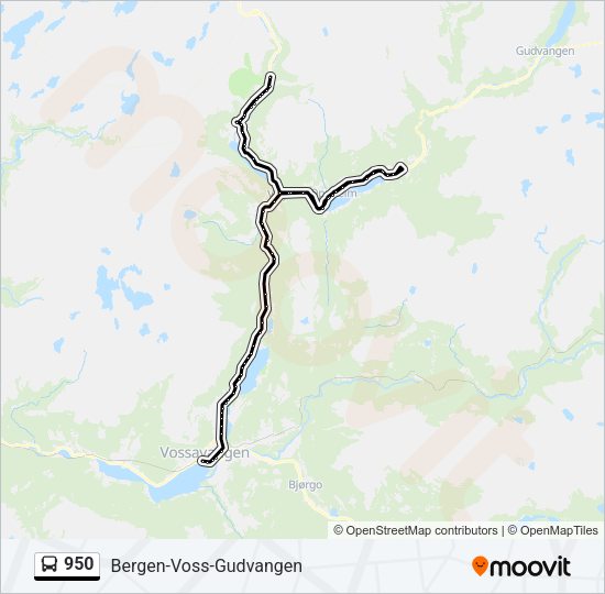 950 Bus Line Map
