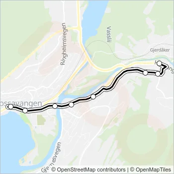 951 Bus Line Map