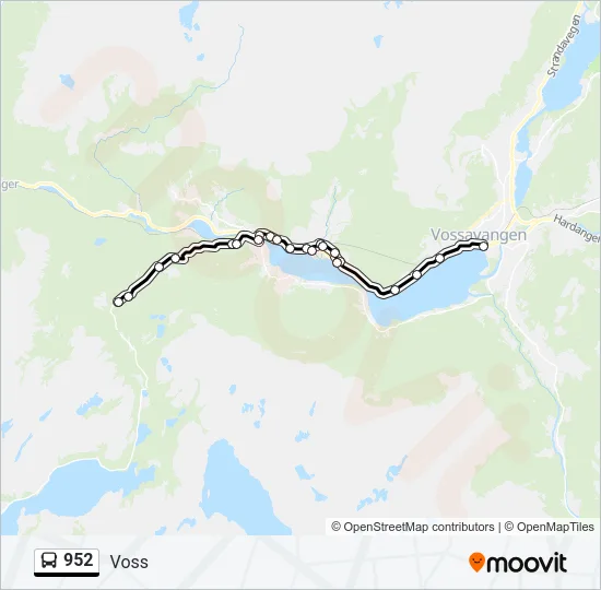 952 Bus Line Map