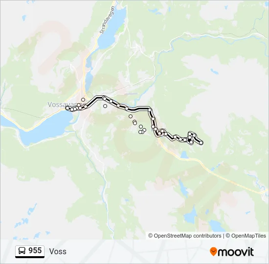 955 Bus Line Map
