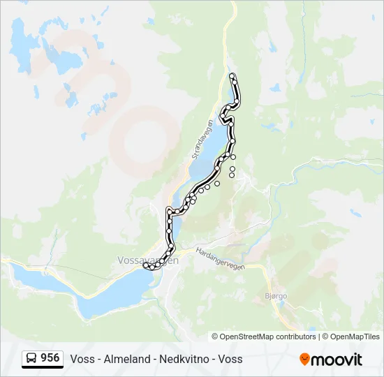 956 Bus Line Map