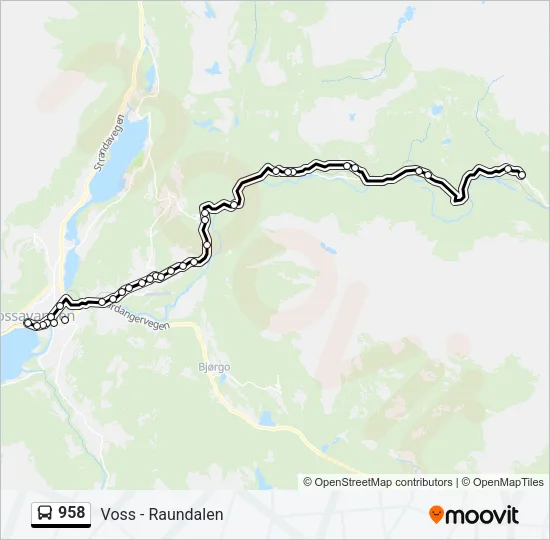 958 Bus Line Map