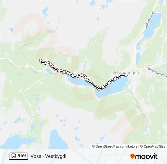 959 Bus Line Map