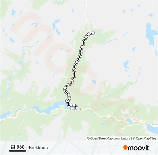 960 Bus Line Map