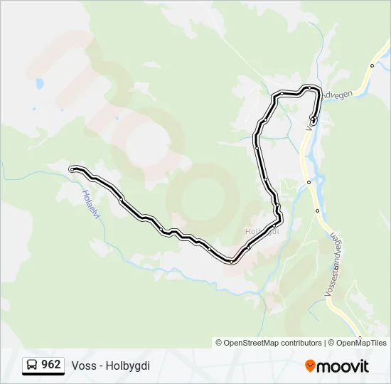 962 Bus Line Map