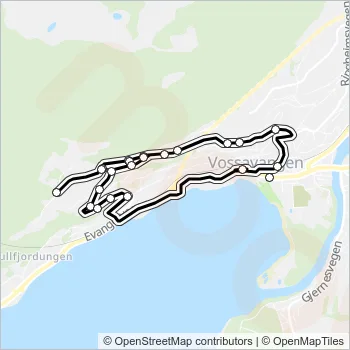 964 Bus Line Map