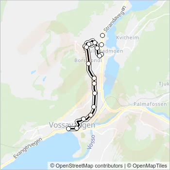 964 Bus Line Map