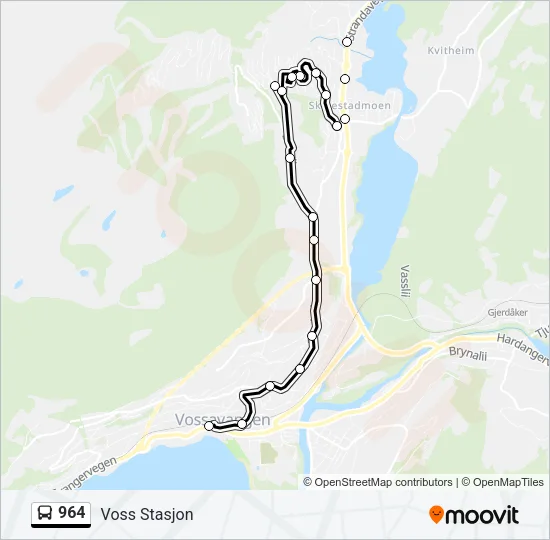 964 Bus Line Map