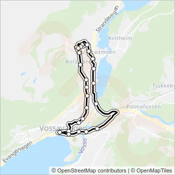 964 Bus Line Map