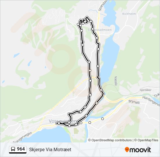 964 Bus Line Map