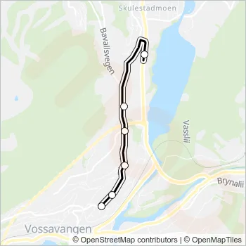964 Bus Line Map
