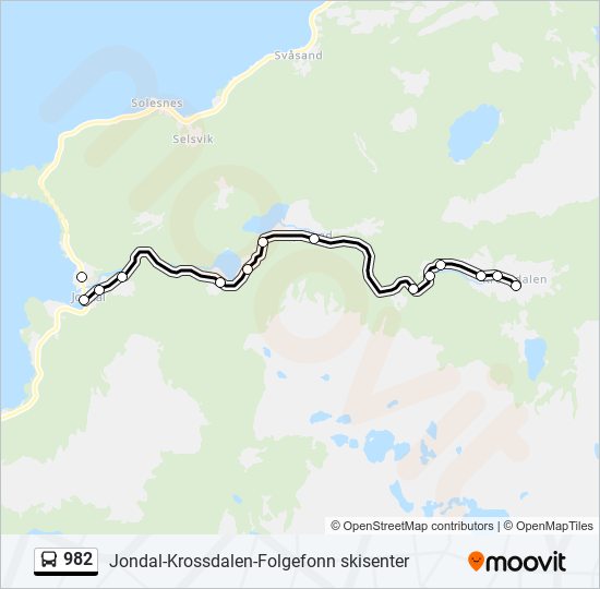 982 bus Line Map