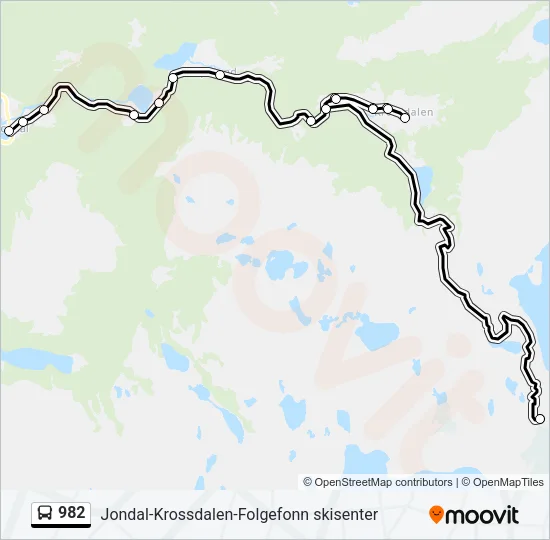 982 Bus Line Map