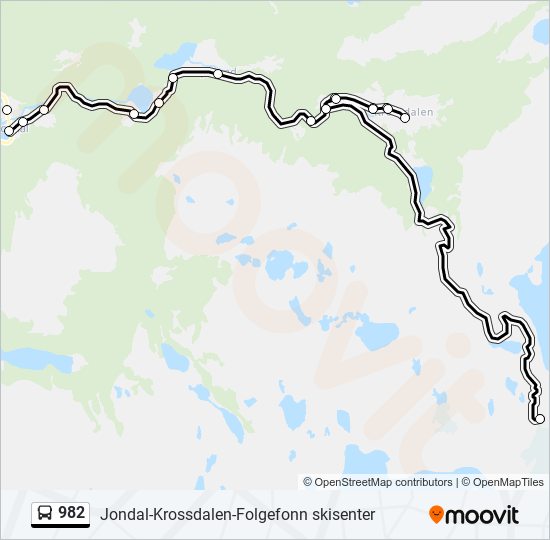 982 bus Line Map