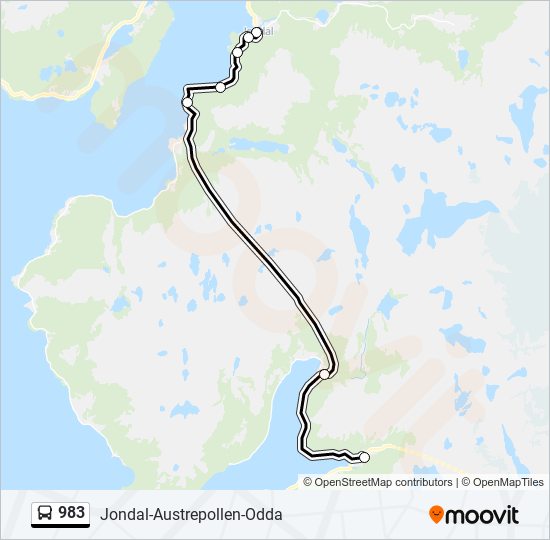 983 bus Line Map