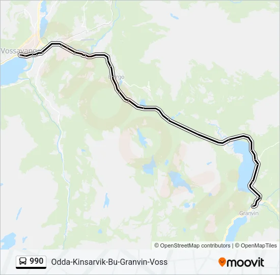 990 Bus Line Map