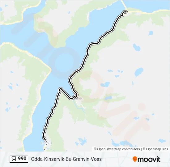 990 Bus Line Map