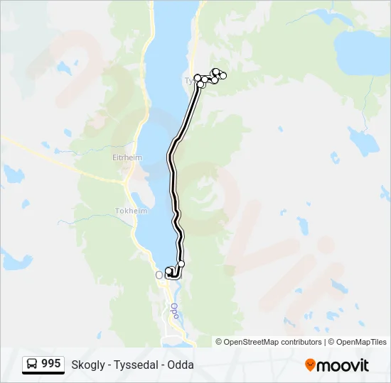 995 Bus Line Map