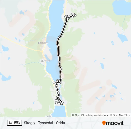 995 Bus Line Map