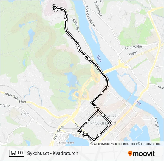 10 Bus Line Map