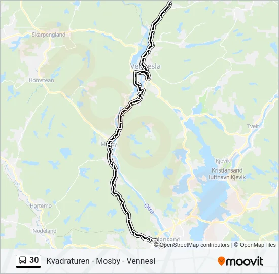 30 Bus Line Map