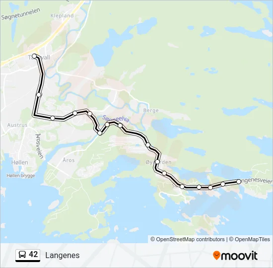 42 Bus Line Map
