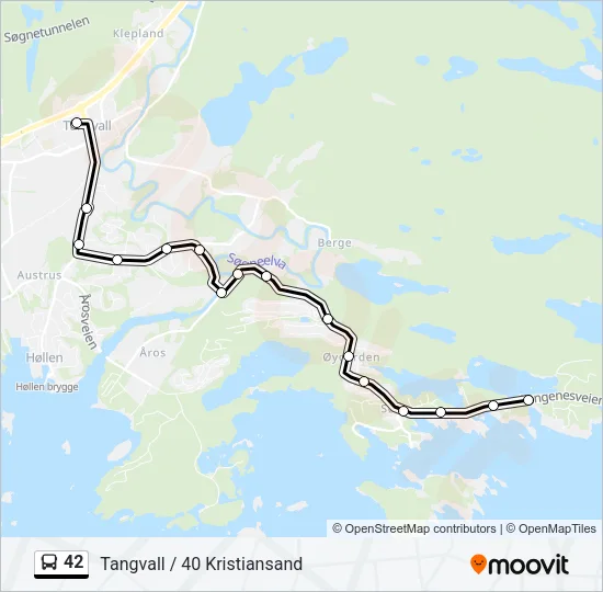 42 Bus Line Map