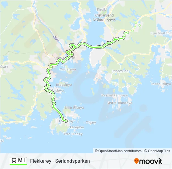 M1 Bus Line Map
