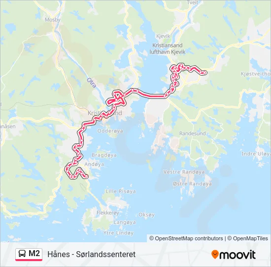 M2 Bus Line Map