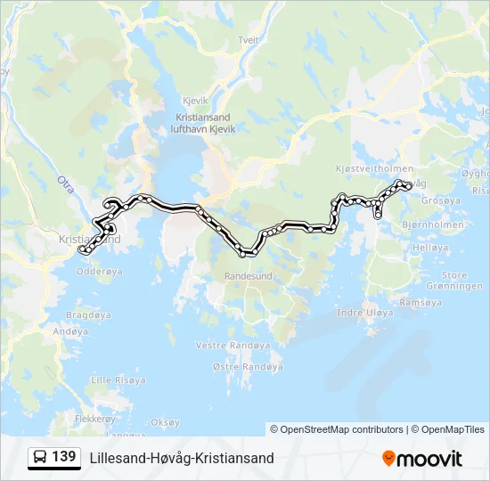 139 Bus Line Map