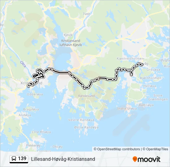 139 Bus Line Map