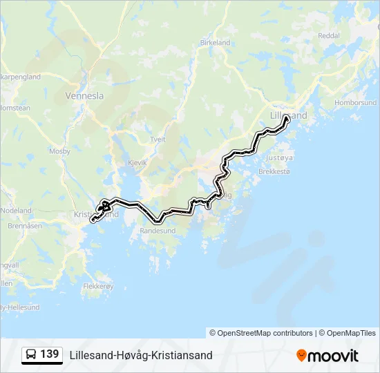 139 Bus Line Map