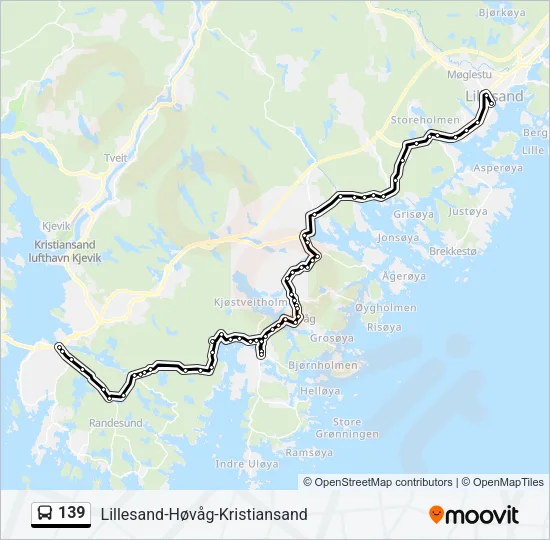 139 Bus Line Map