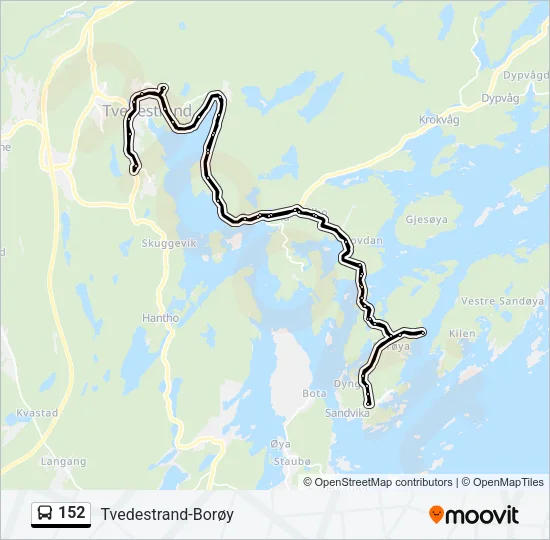 152 Bus Line Map