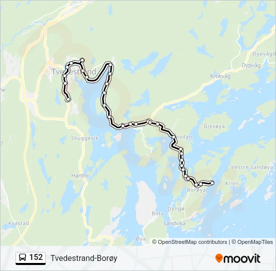 152 Bus Line Map