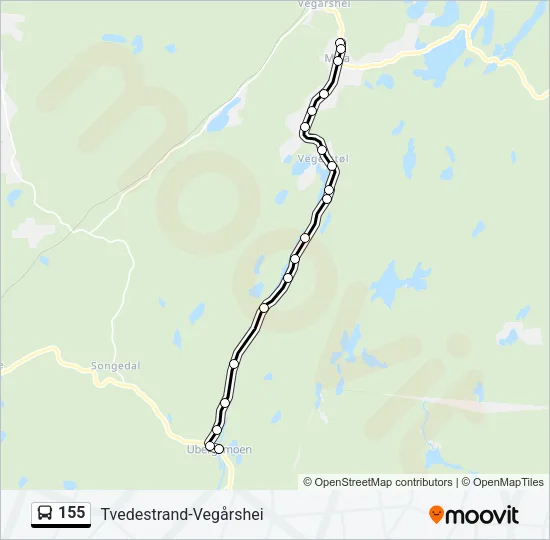 155 Bus Line Map