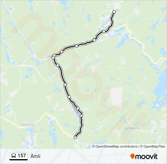 157 Bus Line Map