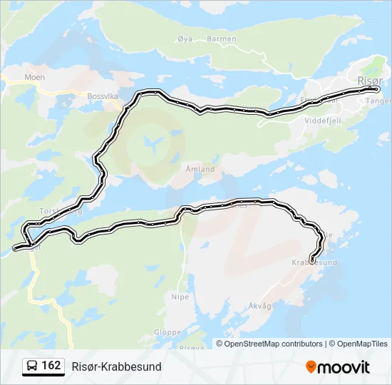 162 Bus Line Map